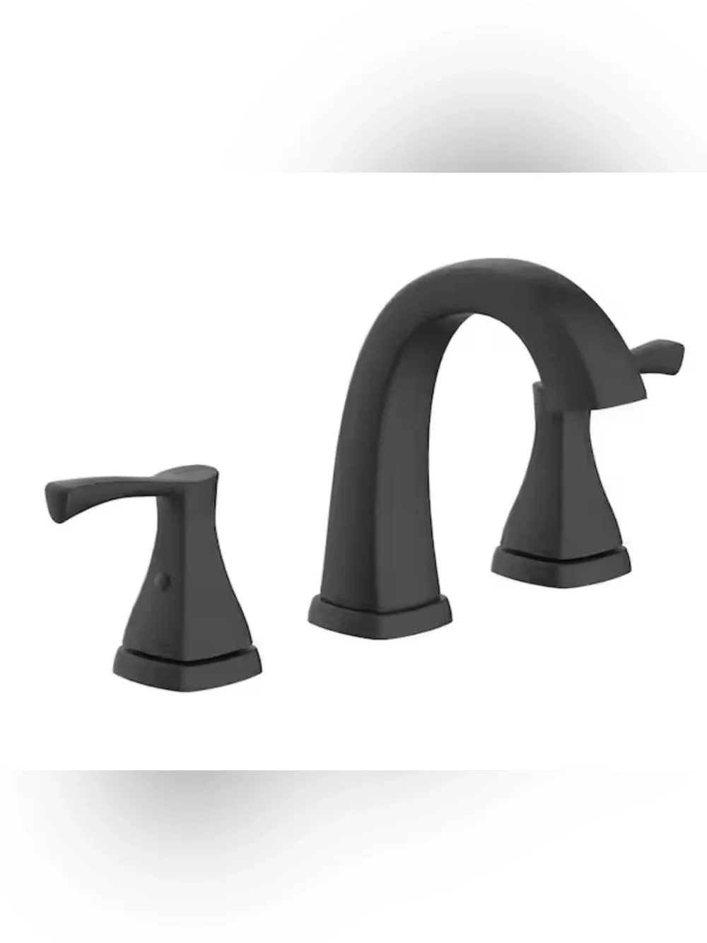 Glacier Bay Calandine Matte Black Two-Handle Bathroom Faucet - 8 in Widespread
